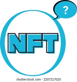 Iconos NFT, logotipo NFT, Ilustración de vectores NFT	