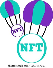 NFT Icons, NFT Logo, NFT Vector Illustration	