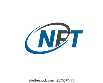 NFT Letter Initial Logo Design Vector Illustration