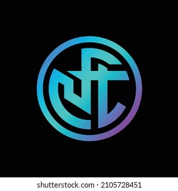 NFT Logo vector metavers color