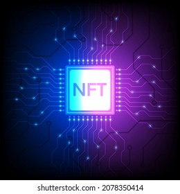 NFT on processor chip, blockchain technology