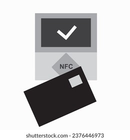 Tecnología de pago NFT. Terminal de pago con tarjeta de crédito con NFT.