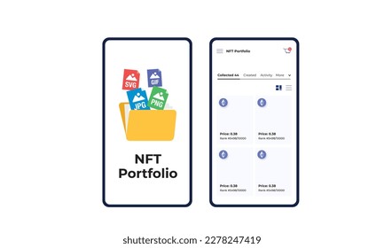 NFT Portfolio App UX Design On Ethereum Blockchain