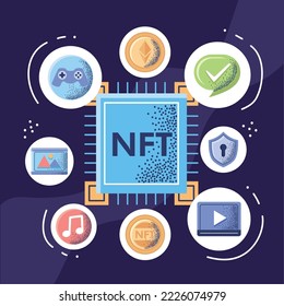 nft processor with set icons