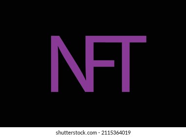 NFT symbol, Cryptocurrency digital Art Concept, Non fungible token icon vector, NFT currency icon