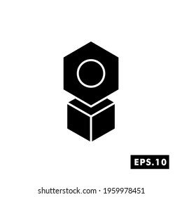 NFT technology icon. Crypto Icon or Logo Symbol vector illustration