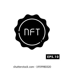 NFT technology icon. Crypto Icon or Logo Symbol vector illustration