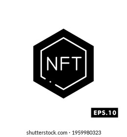 NFT technology icon. Crypto Icon or Logo Symbol vector illustration