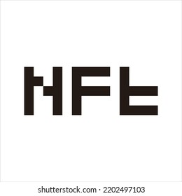 NFT Text Design Template. Can be used for any design needs.