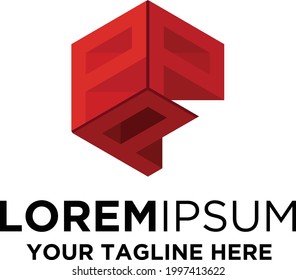 Logotipo de letra de token P de NFT