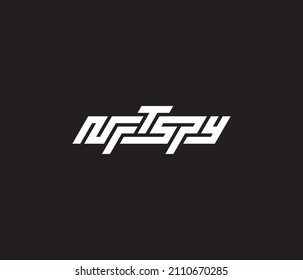 NFTSPY Letter Typhography Initials Monogram Logo Design