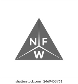 NFW letter logo design on white background. Creative  modern NFW letter logo design. Vector design.
Letters NFW, NFW logo  vector template.