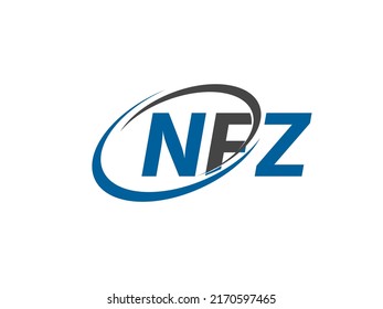 NFZ Letter Initial Logo Design Vector Illustration
