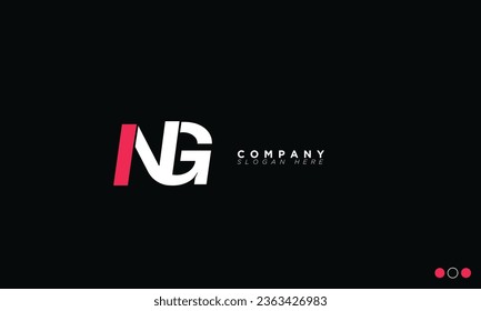NG Alphabet letters Initials Monogram logo GN, N and G
