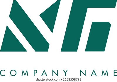 Diseño de Vector de logotipo de letra abstracta moderna creativa NG. Utilizable para su empresa o negocio e identidad de marca.