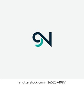 NG or GN letter designs for logo and icons