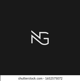 NG or GN letter designs for logo and icons