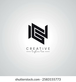 NG GN Letter Modern Artistic Abstract Logo Design. Initial Based Vector Template.