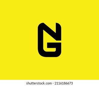 NG GN logo design vector template