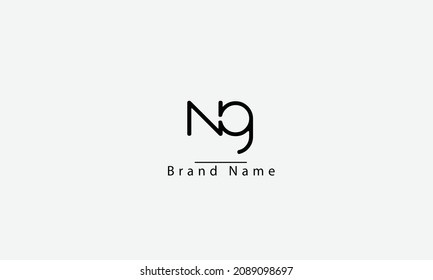 NG GN N G abstract vector logo monogram template