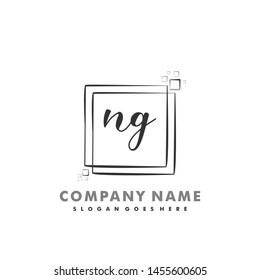 NG Initial beauty monogram logo vector