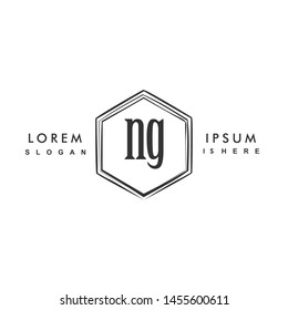 NG Initial beauty monogram logo vector