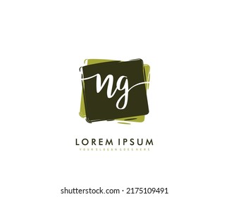 NG Initial beauty monogram logo vector