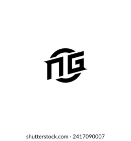 NG initial game logo, banner design for your e-sports or streaming team