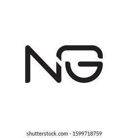 NG initial letter logo template vector icon design