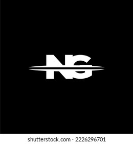 Logotipo de monograma inicial de NG para juegos con diseño de estilo de línea gemotérica sobre fondo aislado