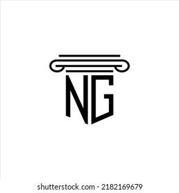 NG letter logo creative design with vector graphic