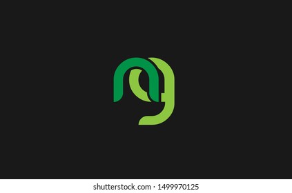 NG Letter Logo Design with Creative Modern Trendy Typography