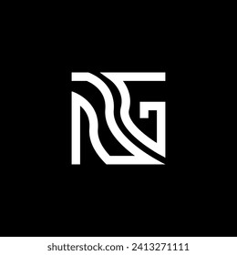 NG letter logo vector design, NG simple and modern logo. NG luxurious alphabet design  