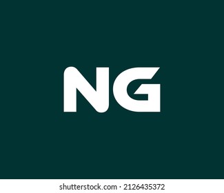 NG logo design vector template
