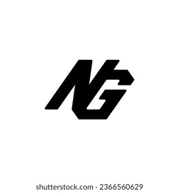 NG Logo, NG Monogram, Initial NG Logo, Letter NG Logo, Icon, Vector