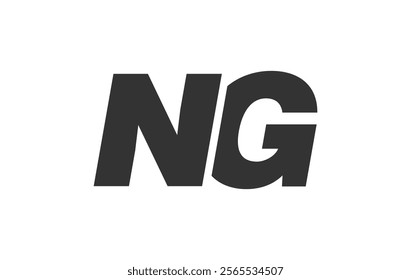 NG Techno Editable Font Logo For Corporate Branding. Bold, Futuristic Design With Unique Typographic Ideas. Minimal Custom Type And Dynamic Letter Variations For Promotion, Printing, And Book Titles