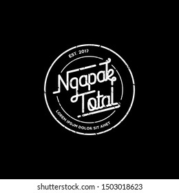 Ngapak Total Lettering Logo Template