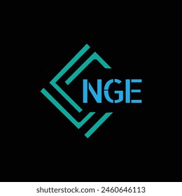 NGE Letter Initial Logo Design Template Vector Illustration