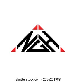 NGH letter logo creative design with vector graphic, NGH simple and modern logo.