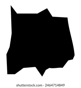 Ngiwal State map, administrative division of Palau. Vector illustration.
