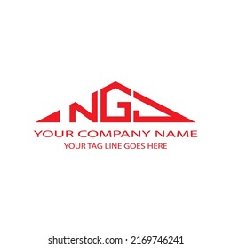 NGJ letter logo creative design with vector graphic