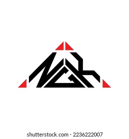 NGK Brief Logo kreatives Design mit Vektorgrafik, NGK einfaches und modernes Logo.