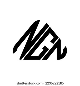 NGN Brief Logo kreatives Design mit Vektorgrafik, NGN einfach und modern Logo.