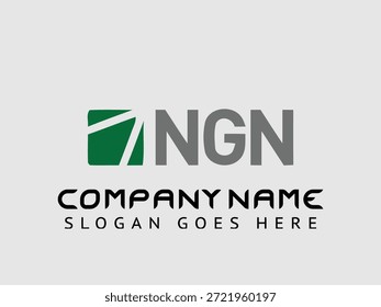 NGN letter logo design in style,variation letter logo set