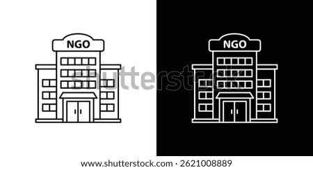NGO Building icon vector for web, and mobile app