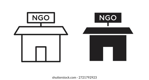 NGO Building Symbol für Ihr Website-Design, Logo, App, UI. EPS10