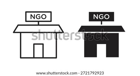 NGO Building icon for your website design, logo, app, UI. EPS10