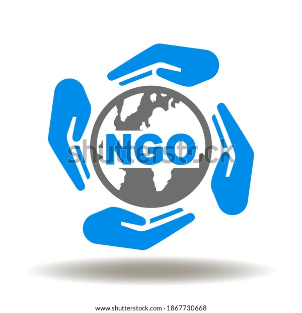 Ngo Earth Planet Hands Palm Care Stock Vector (Royalty Free) 1867730668