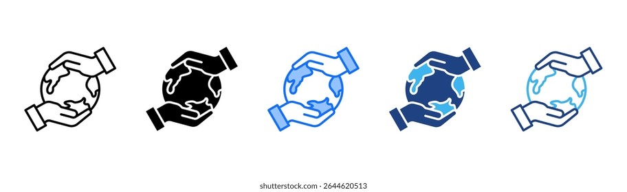 Ngo icon set multiple style collection