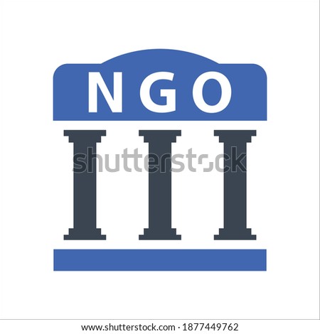 NGO, organization Icon, vector graphics